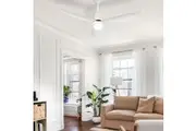 Devanti 52'' Ceiling Fan DC Motor LED Light Remote Control - White