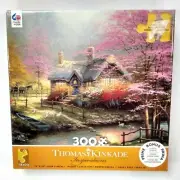 Ceaco Thomas Kinkade Jigsaw Puzzle Stepping Stone Cottage 300pc NEW sealed box