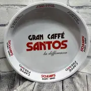 Gran Caffe Santos Coffee Tray Advertising Memorabilia 14” Metal Rare New