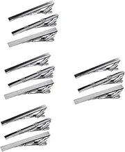 [Healvian] Tie Clip Stylish Necktie Bars for Men Elegant Business Suit Accessories for Weddings Parties and Daily Wear Him