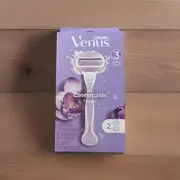 Gillette Venus ComfortGlide Freesia Women's 3 Blade Razor 1 handle + 2 refills