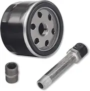 MIU13767B Easy Change Conversion Kit (AM125424 Oil Filter & AM131611 Drain Plug & MIU13767 Adapter Fitting) for John Dee-re Lawn/Garden Tractor E120, E130, E150, E160, E170, E180, X166R, Z335E。etc