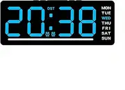 Lancoon Digital Small Alarm Clock with 5 Levels of Brightness Adjustment Temperature Mute Snooze Dual Alarm Date Week 12/24 Hour Night Mode for Living Room Home Bedside