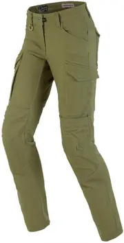 Spidi Pathfinder Cargo Ladies Motorcycle Textile Pants, green, Size 26 for Women