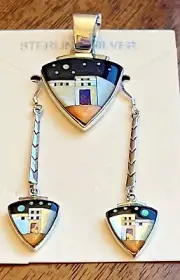 Orange Spiny Oyster Shell,Multi Gemstone Arrowhead Shaped Pendant Dangle Earring
