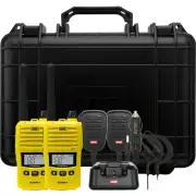 GME TX6165YTP 5W 80Ch UHF Handheld Radio Yellow Twin Pack