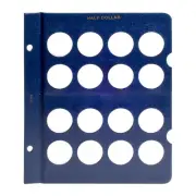 Blank Page for Whitman Classic Half Dollars Album - 16 Openings