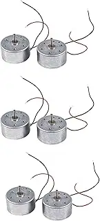 VENEKA 6PCS RC300 6000RPM DC 1.5-9V Micro-Motor for CD DVD Player