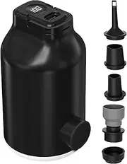 Air Pump for Inflatables,Portable Electric Float Pump with 5-Nozzle LED Light - Sleeping Bags & Camp Bedding Inflators for Tent Travel Friends Swimming Boat Float