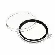 (2) Air-tite Y-55mm Black Ring Coin Capsule Holders
