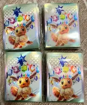 Pokemon Prismatic Evolutions Eevee Sleeves 4 Pack Bundle 260 Sleeves Total