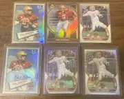 2022 Bowman University Phil Jurkovec RC Auto (6) Card Lot Boston College Inserts