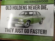 Holden HQ Kingswood Metal Sign