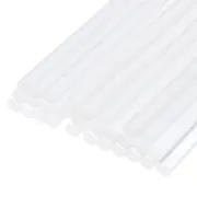 30pcs Mini Hot Glue Gun Sticks 12" x 0.43"for Glue Gun, White Clear