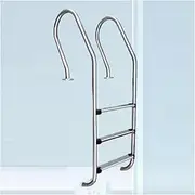Swimming Pool Ladder,Heavy Duty Two/Three Tread Stainless Steel Pool Ladder,for In-ground Pool,Bearing Capacity 200kg(3steps)