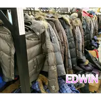 在飛比找蝦皮購物優惠-【EDWIN 工廠 特賣會出清】鑀德恩羽絨外套 上衣  牛仔