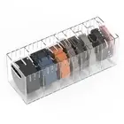 Belt Organizer-Acrylic Belt Holder for Closet and Drawer,Adjustable 7 Divider...