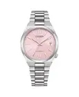 CITIZEN Men Analog Automatic Casual Watch Classic Dress Pink Dial Waterproof Rou