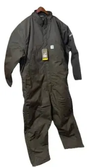 Carhartt 4X BLK MENS YUKON EXTREMES INSULATED ARTIC COVERALLS