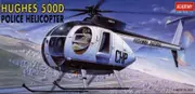 Academy 1/48 Hughes 500D Police Helicopter Plastic Model Kit [12249]