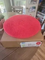 (5) 21" Dia Buffing Floor Pads - Red New