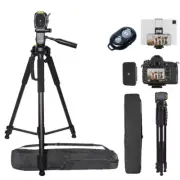 Lightweight 72" Tripod for DSLR Phone & Tablet w/ Bluetooth Remote Travel Ready
