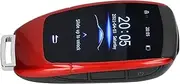 Tihebeyan LCD Touch Screen Screen for Remote Control Key of Key Key Wrench Wrench Key, 2 -inch Screen Adjustment for The Smart Key for Start Starting Engine Button Models, Side Keys for (Red)