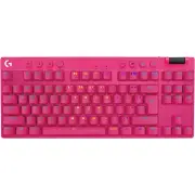 Logitech G PRO X TKL Lightspeed Gaming Keyboard, Magenta