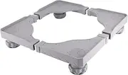 Mini Fridge Stand,Gray Stainless Steel Adjustable Universal Base Washing Machine Stand Washer and Dryer Stand for Bathroom Kitchen