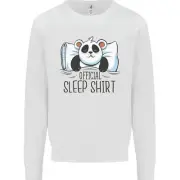 Panda Bear Funny Sleep Sleeping Nightwear Kids Sweatshirt Jumper