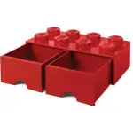 丹麥LEGO 放大版樂高抽屜8凸 (經典紅)
