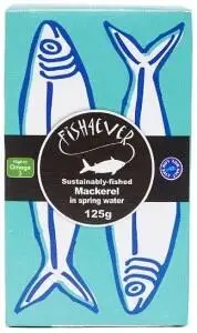 Fish 4 Ever Mackerel Fillets in Spring Water 125g
