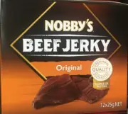 BULK NOBBYS ORIGINAL BEEF JERKY 12x 25g BAGS QUALITY JERKYS BRAND NEW AUS