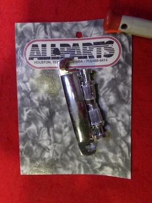 New Allparts bass stop tailpiece. Chrome finish