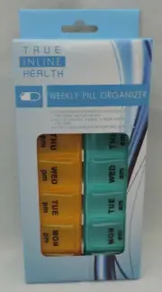 ONE AM/PM 7 Day Pill Box Organizer Medicine Daily Weekly Medication Holder Trips