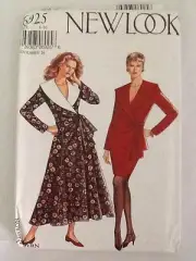 New Look Pattern 6925 Size 6-16 Uncut Ladies Front Wrap Dress Jacket And Skirt