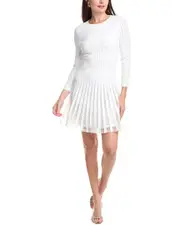 Milly Tabitha Sheer Godet Mini Dress