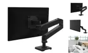 – Upgraded LX Pro Premium Monitor Arm, Single Monitor 5 Inch Pole Matte Black