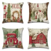 Xmas Trees Decor Christmas Pillow Covers Sofa Couch Party Cushion Pillow Cases