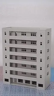 Outland Models Railway Modern Building Dormitory/School Grey N Scale 1:160