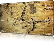 RAUEDWDJS MTG Card Playmat with Zone, Game Play Mat for MTG TCG 24 x 14 inches, Non-Slip Play Mat for Commander Board RPG CCG Game TCG Other Card Games/Mouse Pad - Treasure Map