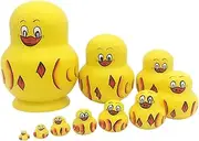 Russian Nesting Doll Toys | Animal Pattern Nesting Toys,Basswood Valentine's Day Decor, Funny Amith