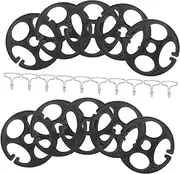 DINHEAROM Car Seat Hook Kit 10pcs Plastic Hinges Disks 10pcs Metal Hooks Secure Car Seat Cover Easy Installation