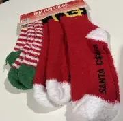 4 Christmas fun Socks matching set for family santa &Elf
