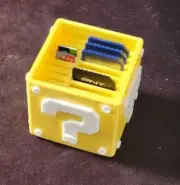 Novelty SD + MICRO SD Card Holder Storage Super Mario Style Question Block!