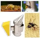 Stainless Steel Bee Hive Smoker Beekeeper Smoker Tool Heat Chamber Equipment