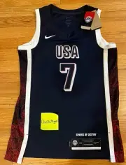 Men’s USA Basketball Kevin Durant Nike Navy 2024 Swingman Player Jersey S 40