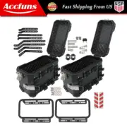 36L Luggage Side Box Hard Trunk Saddle Bag with Mounting Brackets Universal USA