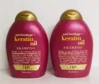 2 Bottles OGX Anti- Breakage Keratin Oil Shampoo 13 fl oz Each