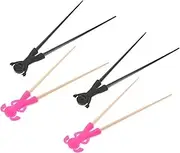 4 Pairs Children Learning Chopsticks Chopsticks Dinnerware Silicone Utensil Rest Practice Chopstick Helpers Chop Sticks Chopsticks for Training Beginner Chopsticks